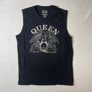 Queen Official Merch‎ Black Sleeveless Muscle Tank Top L/G Cotton